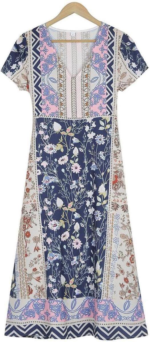 Indira - Boho Printed Dress